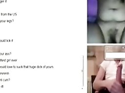 Horny girl has cybersex with a german guy on omegle