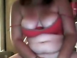 Busty nerdy girl with glasses has cybersex with her bf on skype