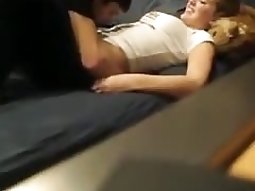 blonde pussy gets her pussy eaten out has missionary sex and sucks cock
