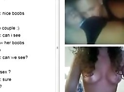 The hot fake girl is back to trick a couple on omegle